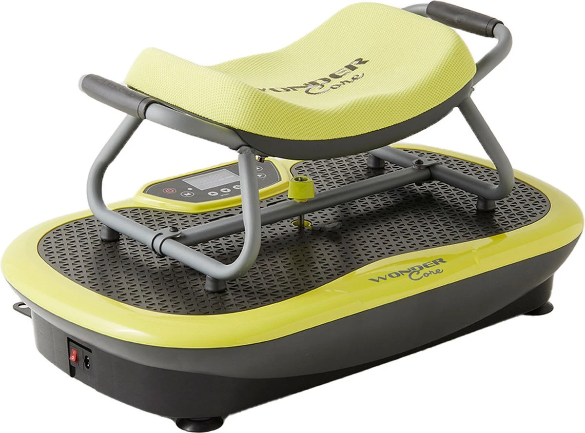 Wonder Core, Rock N Fit – Fitness Trilplaat – Fitnessapparaat – 3-in-1 Trilplaat Met Zitje – Full Body Trainer - Trainingsstoel 1 Wonder Core, Rock N Fit – Fitness Trilplaat – Fitnessapparaat – 3-in-1 Trilplaat Met Zitje – Full Body Trainer - Trainingsstoel