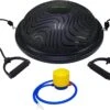 Tunturi Balanstrainer Pro Met Handvatten - Balanskussen Met Resistance Band Set - Balansbal Incl. Meegeleverde Voetpomp - Incl. Gratis Fitness App
