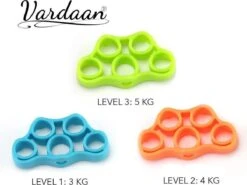 Vingertrainer Set - 3 Delige Set - Krachttrainer - Polstrainer - Handtrainer - Griptrainer - RSI - Finger Expander - Finger Exercise