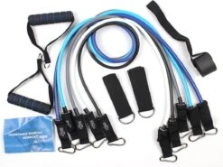 GoGoods® Resistance Band - 15-delige Weerstandsbanden Set - 70kg Totaal - Fitness Elastieken - Met Handvaten / Enkelbanden -FitForce Outlet Winkel 1200x900 11