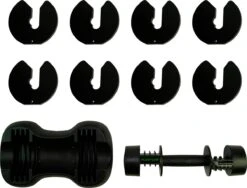 Tunturi Selector Dumbbell - Halterset - Dumbbell Set - Verstelbare Dumbbell - 12,5kg - Incl. Gratis Fitness App -FitForce Outlet Winkel 1200x912