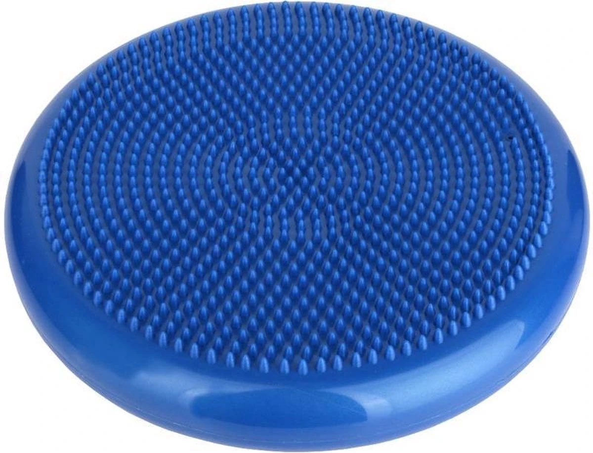 Wiebelkussen + Pomp - Balanskussen - Balansbord - Volwassenen En Kinderen - Met Pomp - 34CM - Blauw 2 Wiebelkussen + Pomp - Balanskussen - Balansbord - Volwassenen En Kinderen - Met Pomp - 34CM - Blauw - Afbeelding 2