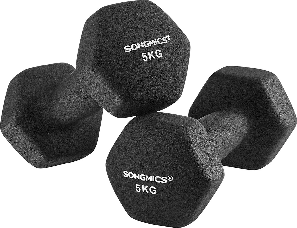 Soof & Tess Halterset - Gewichten - Dumbbell Set - Neopreen Dummbbells - 2 X 5 Kg 1 Soof & Tess Halterset - Gewichten - Dumbbell Set - Neopreen Dummbbells - 2 X 5 Kg