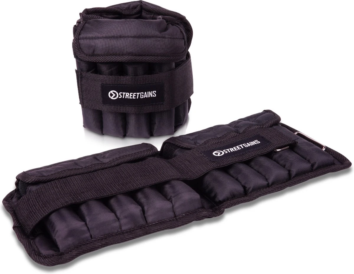 Verstelbare Enkelgewichten 10KG PRO - StreetGains® 1 Verstelbare Enkelgewichten 10KG PRO - StreetGains®