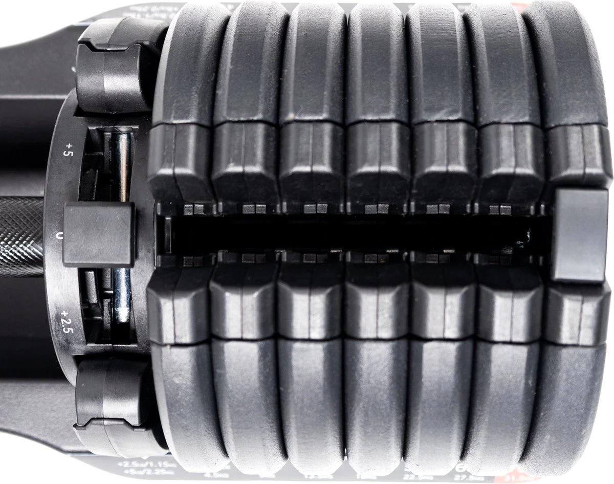 N Mass Verstelbare Dumbells Set - 34 Kg Gewichten - Hoogwaardige Fitness Dumbbells - Pro-Flex Dumbbell Set 4 N Mass Verstelbare Dumbells Set - 34 Kg Gewichten - Hoogwaardige Fitness Dumbbells - Pro-Flex Dumbbell Set - Afbeelding 4