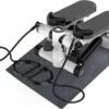 Luxari - 2-in-1 Verstelbare Weerstand - Stepper - Computer - 2 Weerstandskabels - Zwart/wit - Mini Stepper - Aerobic Stepper