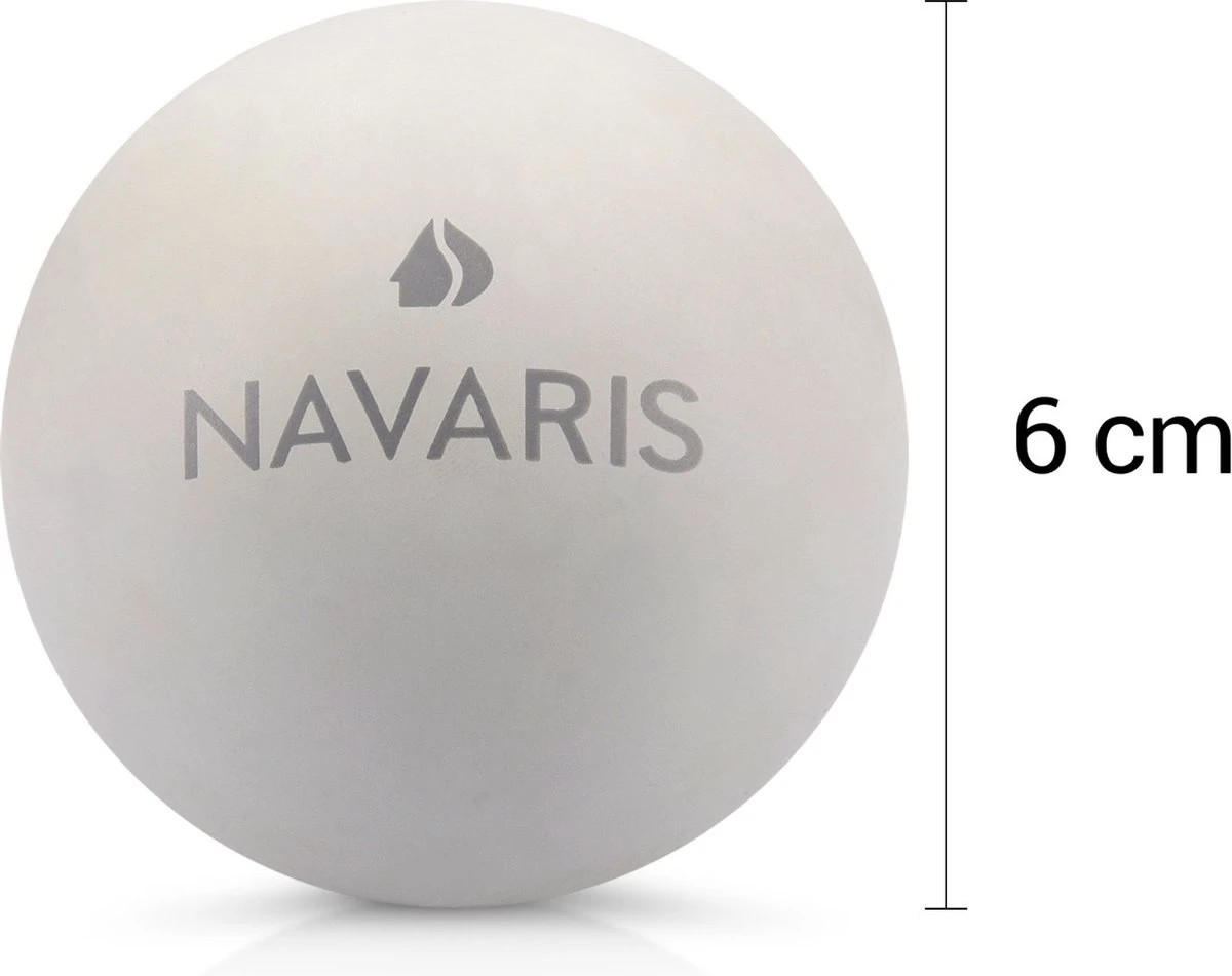 Navaris Lacrosse Massageballen - 2x Triggerpoint Massage Bal Voor Rug, Benen En Nek - Fascia Voetroller Ballen Voor Zelfmassage - Set Van 2 2 Navaris Lacrosse Massageballen - 2x Triggerpoint Massage Bal Voor Rug, Benen En Nek - Fascia Voetroller Ballen Voor Zelfmassage - Set Van 2 - Afbeelding 2