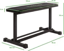 Tunturi FB20 Vlakke Halterbank - Flat Bench - Fitnessbank - Trainingsbank -FitForce Outlet Winkel 1200x951