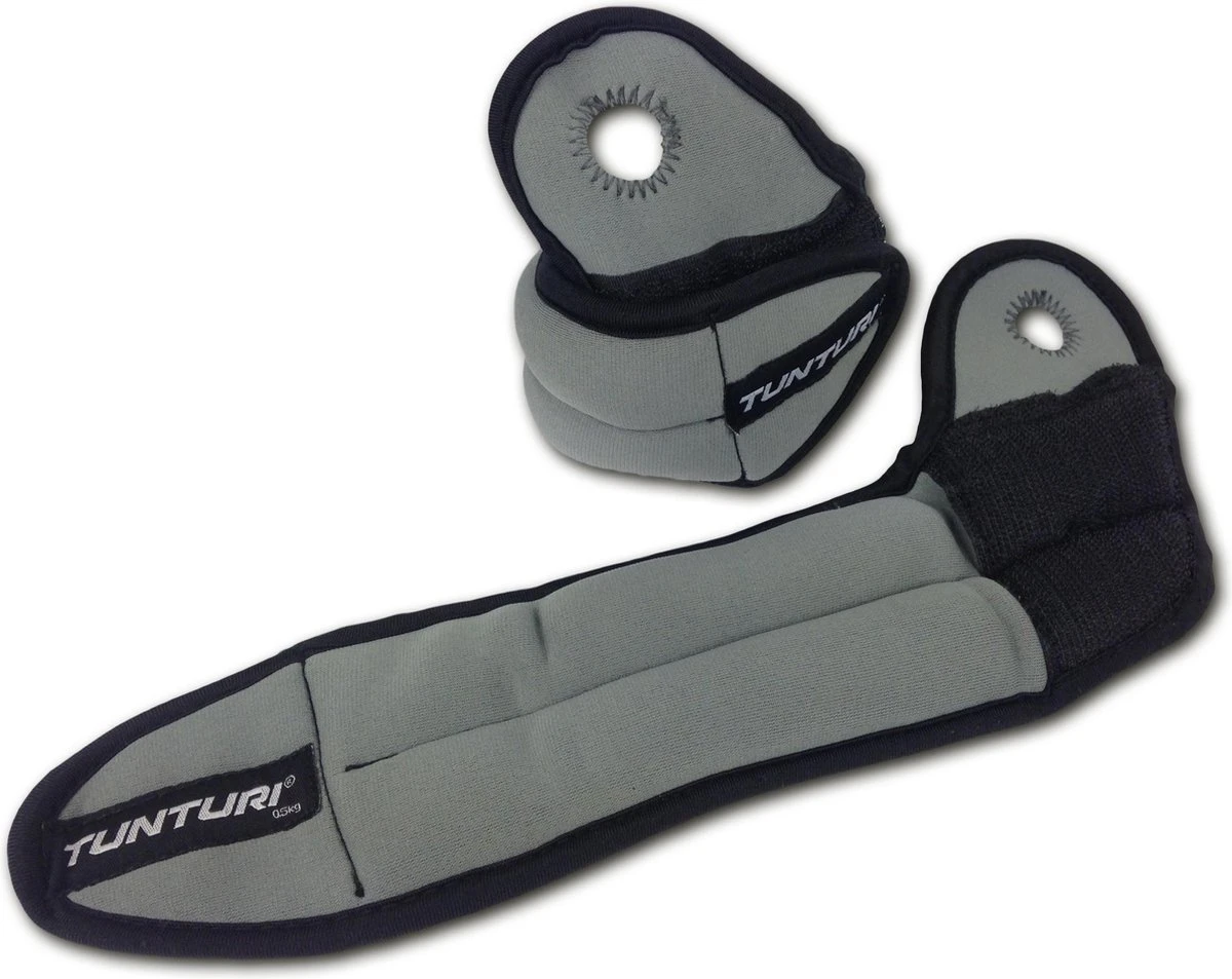 Tunturi Polsgewichten - 2 X 0,5 Kg - Grijs 1 Tunturi Polsgewichten - 2 X 0,5 Kg - Grijs