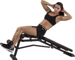 Tunturi UB80 Halterbank Verstelbaar - Fitnessbank Belastbaar Tot 200kg - Trainingsbank & Buikspierbank In één - Incl. Gratis Tunturi Training App -FitForce Outlet Winkel 1200x957 1