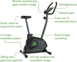 Tunturi Cardio Fit B30 Hometrainer - Fitness Fiets Met 8 Weerstandsniveaus - Voorzien Van Tablethouder En Transportwielen -FitForce Outlet Winkel 1200x975 4