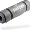 Matchu Sports - Fitnessmat - Yogamat - Sportmat - Fitness Mat - Met Draagkoord - 180 Cm X 60 Cm X 0,9 Cm - Grijs - NBR