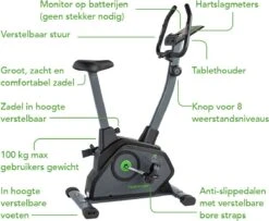 Tunturi Cardio Fit B35 Hometrainer - Fitnessfiets - 8 Weerstandsniveaus - Hartslagmonitor - Ergonomisch - Verstelbaar Stuur - Transportwielen 22 Tunturi Cardio Fit B35 Hometrainer - Fitnessfiets - 8 Weerstandsniveaus - Hartslagmonitor - Ergonomisch - Verstelbaar Stuur - Transportwielen -FitForce Outlet Winkel 1200x984 4