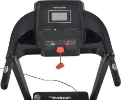 Luxe Loopband Inklapbaar - Hartslagfunctie - Hardloopband - Loopband Fitness - Met Bluetooth Speakers - USB Oplader - Schokdempers - Verstelbare Hellingshoek - PVC Loopband - 14.8km/h - Inklapbaar - Evogym R-80s -Nu Tijdelijk Met Gratis Bescherm Mat -FitForce Outlet Winkel 1200x986 1