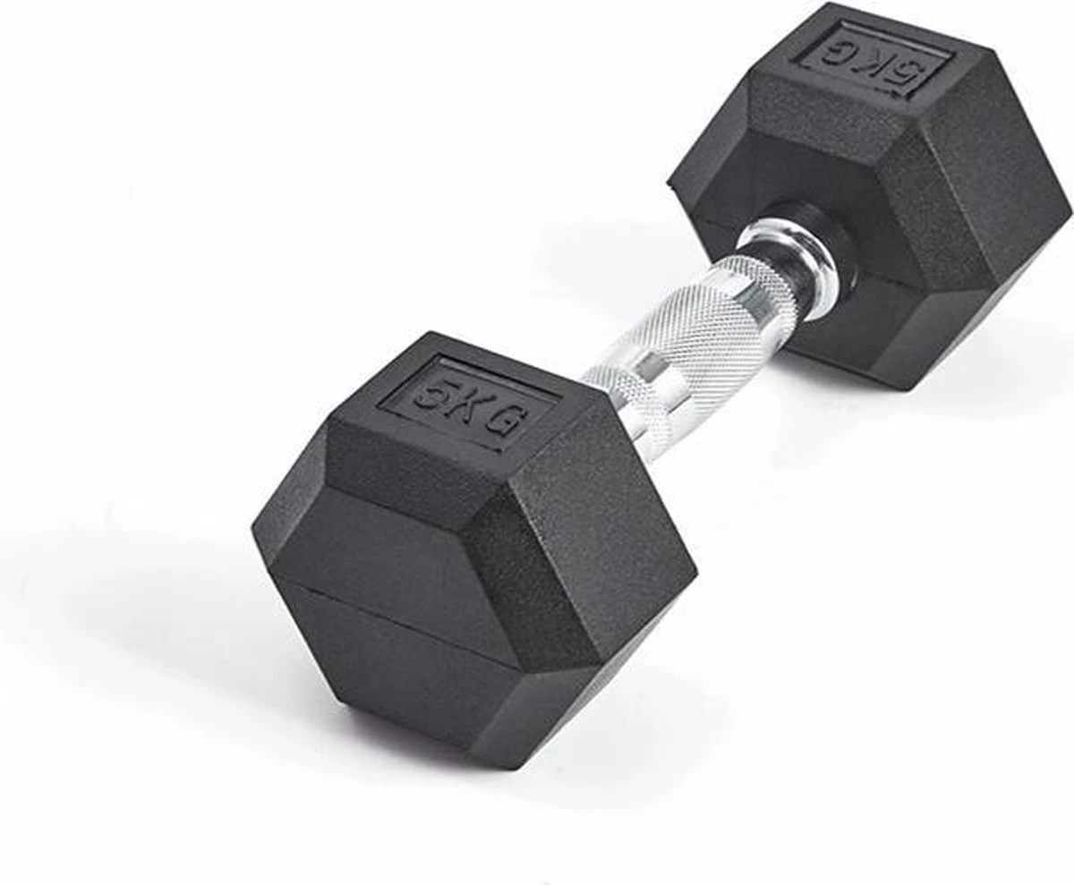 Active Panther Hexa Dumbbell Set - Professionele Gewichten - Halterset - Gewichten - 2 X 5 Kg - 10 Kg Totaal 2 Active Panther Hexa Dumbbell Set - Professionele Gewichten - Halterset - Gewichten - 2 X 5 Kg - 10 Kg Totaal - Afbeelding 2