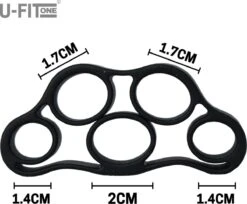 U-Fit One 4 Delige Vingertrainer Set - Krachttrainer - Gitaarspelen - Pianospelen - Onderarm - Spieren - Polstrainer - Handtrainer - Griptrainer - RSI - Finger Expander - Fingertrainer - Finger Exercise -FitForce Outlet Winkel 1200x991 1
