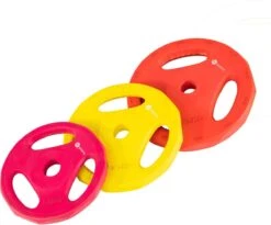 RS Sports Aerobic Pump Set - Halterset Met Gewichten - 130 Cm Stang - Totaal 20 Kg - Rubber Schijven -FitForce Outlet Winkel 1200x998