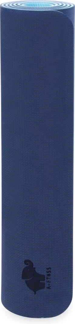 A-FTNSS Yoga Mat | Blauw & Licht Blauw | 7mm | Anti-Slip | Optimale Grip | Sterke Yoga Mat | Makkelijk Schoon Te Houden -FitForce Outlet Winkel 278x1200 2