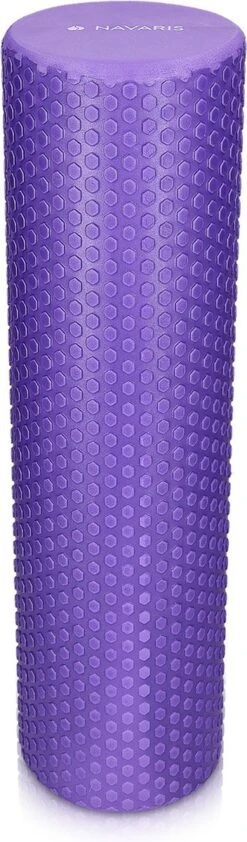 Navaris EVA Foam Roller 90cm - Roller Voor Pilates, Yoga En Oefeningen - Medium Hardheid - Massage Roller - Voor Beginners En Gevorderden - Diameter 15cm -FitForce Outlet Winkel 352x1200