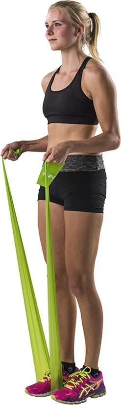 Tunturi Weerstandsband - Medium Weerstand - Fitness Elastiek - Groen - Incl. Gratis Fitness App -FitForce Outlet Winkel 359x1200