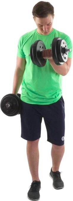 ScSPORTS® Halterschijven Set 30 Kg - Kunststof - 30 Mm - 2x10 - 2x5 Kg - Gewichten -FitForce Outlet Winkel 438x1200