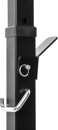 TecTake - Halterbank Voor Lange Halters - Hoogte Verstelbaar - Zwart - 402148 -FitForce Outlet Winkel 541x1200