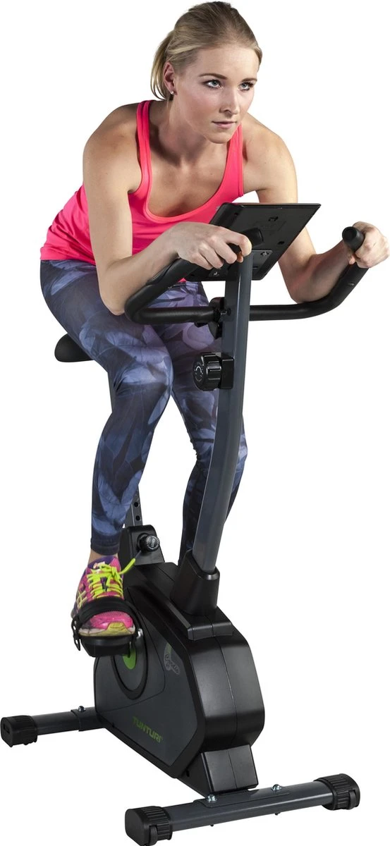 Tunturi Cardio Fit B35 Hometrainer - Fitnessfiets - 8 Weerstandsniveaus - Hartslagmonitor - Ergonomisch - Verstelbaar Stuur - Transportwielen 4 Tunturi Cardio Fit B35 Hometrainer - Fitnessfiets - 8 Weerstandsniveaus - Hartslagmonitor - Ergonomisch - Verstelbaar Stuur - Transportwielen - Afbeelding 4