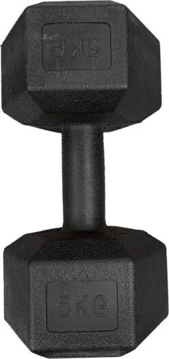 Merkloos Dumbbells Set - Fitness Set Van 2x 5kg - Zwart -FitForce Outlet Winkel 567x1200