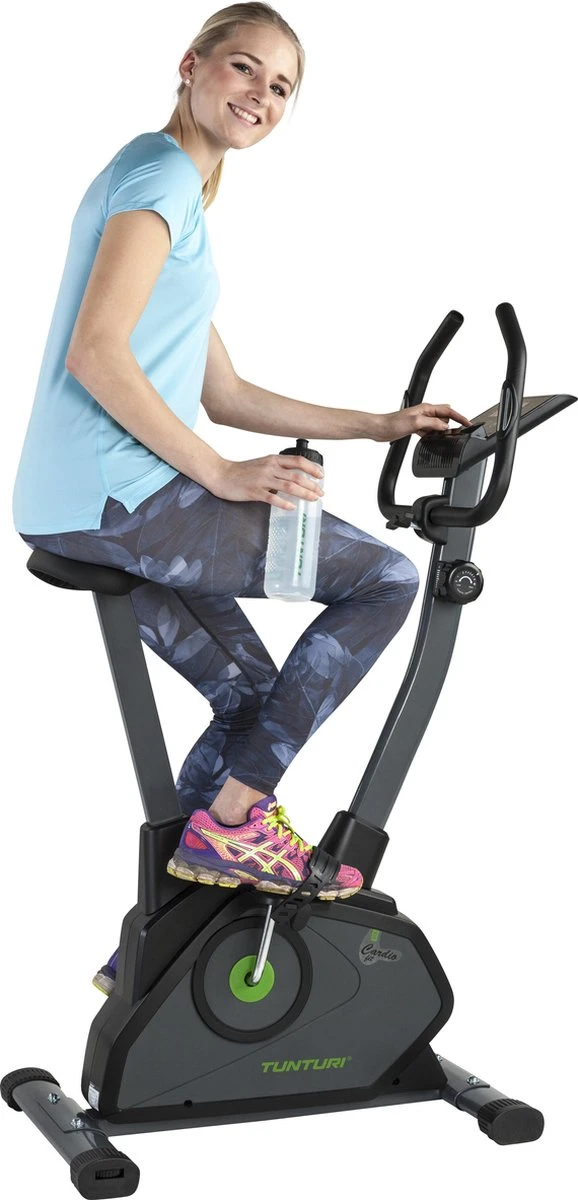 Tunturi Cardio Fit B35 Hometrainer - Fitnessfiets - 8 Weerstandsniveaus - Hartslagmonitor - Ergonomisch - Verstelbaar Stuur - Transportwielen 2 Tunturi Cardio Fit B35 Hometrainer - Fitnessfiets - 8 Weerstandsniveaus - Hartslagmonitor - Ergonomisch - Verstelbaar Stuur - Transportwielen - Afbeelding 2