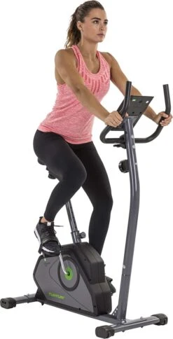 Tunturi Cardio Fit B40 Hometrainer - Fitnessfiets Met Lage Instap - 8 Weerstandsniveaus - Voorzien Van Tablethouder En Transportwielen -FitForce Outlet Winkel 612x1200