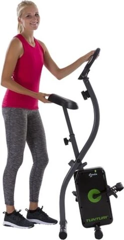 Tunturi Cardio Fit B20 X-bike - Hometrainer - Fitnessfiets - Fietstrainer - Opvouwbaar - Verstelbaar - 8 Weerstandsniveaus -FitForce Outlet Winkel 623x1200