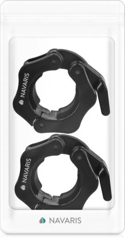 Navaris Halterstangsluiters- Lock Jaw Collar Set - 2x Barbell Sluiting - Halterstangsluiting - Sluitklemmen Voor Halterstangen -FitForce Outlet Winkel 631x1200 1