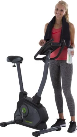 Tunturi Cardio Fit E35 Hometrainer - Ergometer - Bluetooth - Fitnessfiets Met 12 Verschillende Trainingsprogramma's - Comfort Plus Zadel -FitForce Outlet Winkel 679x1200