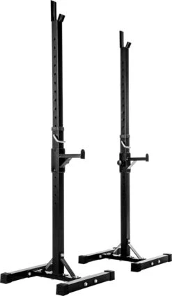 TecTake - Haltersteunen Voor Lange Halters - Hoogte Verstelbaar - Zwart - 402147 -FitForce Outlet Winkel 697x1200