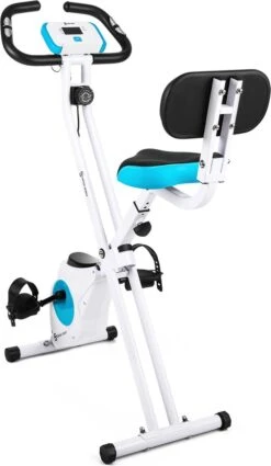 CAPITAL SPORTS Azura Hometrainer - Fitness Fiets - Fietstrainer Met 8 Standen - Inclusief Hartslagmeter - Opvouwbaar -FitForce Outlet Winkel 698x1200