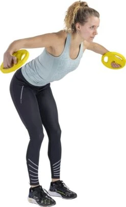 RS Sports Aerobic Pump Set - Halterset Met Gewichten - 130 Cm Stang - Totaal 20 Kg - Rubber Schijven -FitForce Outlet Winkel 734x1200