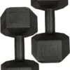 Merkloos Dumbbells Set - Fitness Set Van 2x 5kg - Zwart