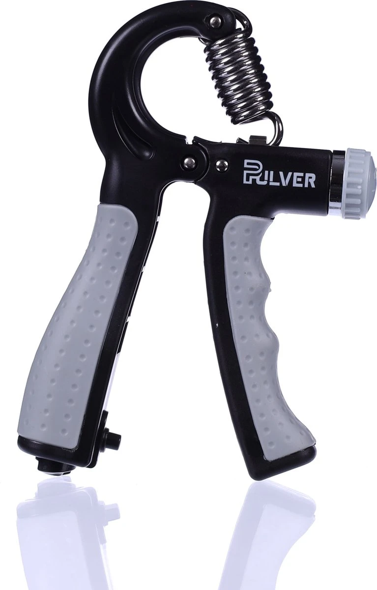 Pulver -Handtrainer 10 To 60kg Met Vingertrainer - Handknijper- Knijphalter - Armtrainer – Gewichten - Hand Knijper Set - Handgripper - Hand Gripper - Grip - Onderarm Trainer - Buigveer – Grip Trainer - Vinger - Hand Spier - Fitness - Grijs 1 Pulver -Handtrainer 10 To 60kg Met Vingertrainer - Handknijper- Knijphalter - Armtrainer – Gewichten - Hand Knijper Set - Handgripper - Hand Gripper - Grip - Onderarm Trainer - Buigveer – Grip Trainer - Vinger - Hand Spier - Fitness - Grijs