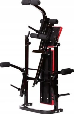 Halterbank INC. 50 Kg GEWICHTEN - Sportbank - Fitnessbank + Halterschijven + 1 Halterstang + 2 Dumbbells - Multifunctioneel - Volledig Instelbaar - Opklapbaar -FitForce Outlet Winkel 778x1200 1