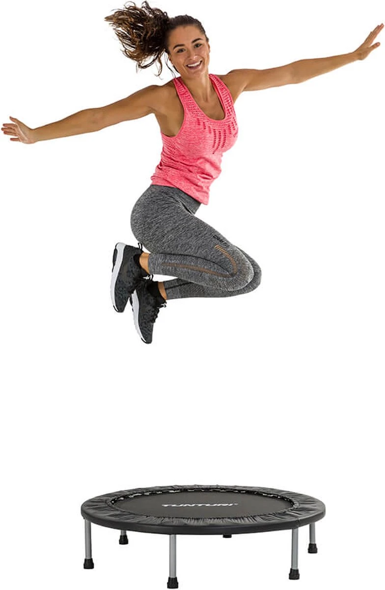 Tunturi Funhop Fitness Trampoline - Mini Trampoline - 95cm Springoppervlak - Incl. Gratis Fitnessapp 2 Tunturi Funhop Fitness Trampoline - Mini Trampoline - 95cm Springoppervlak - Incl. Gratis Fitnessapp - Afbeelding 2