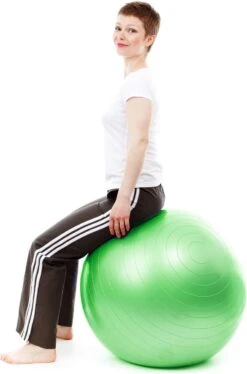 Springos Fitness Bal | Zitbal | Yoga Bal | Fitness | Groen | Inclusief Pomp | 65 Cm -FitForce Outlet Winkel 793x1200