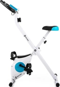 CAPITAL SPORTS Azura Hometrainer - Cardio Bike - Fitness Fiets - 8 Niveaus - Met Hartslagmeter - Opvouwbaar - 100 Kilo Max. -FitForce Outlet Winkel 834x1200