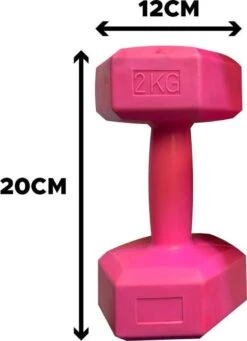 Merkloos Dumbbells - Set Van 2x 2kg - Roze 8 Merkloos Dumbbells - Set Van 2x 2kg - Roze -FitForce Outlet Winkel 869x1200