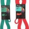 Kaytan - Weerstandsbanden Set 15 En 35 Kg - Fitness Elastiek - Resistance Band - Trainingsmateriaal - Elastische Weerstandsband - Sport Elastiek - Beginners - Gevorderden - Krachttraining - Workout Set - Groen - Rood