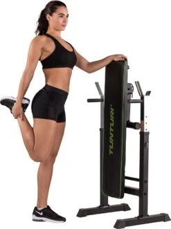Tunturi WB20 Halterbank - Fitnessbank - Trainingsbank - Utility Bench - Opklapbaar - Bankdrukbank - Kleur: Zwart -FitForce Outlet Winkel 895x1200 2