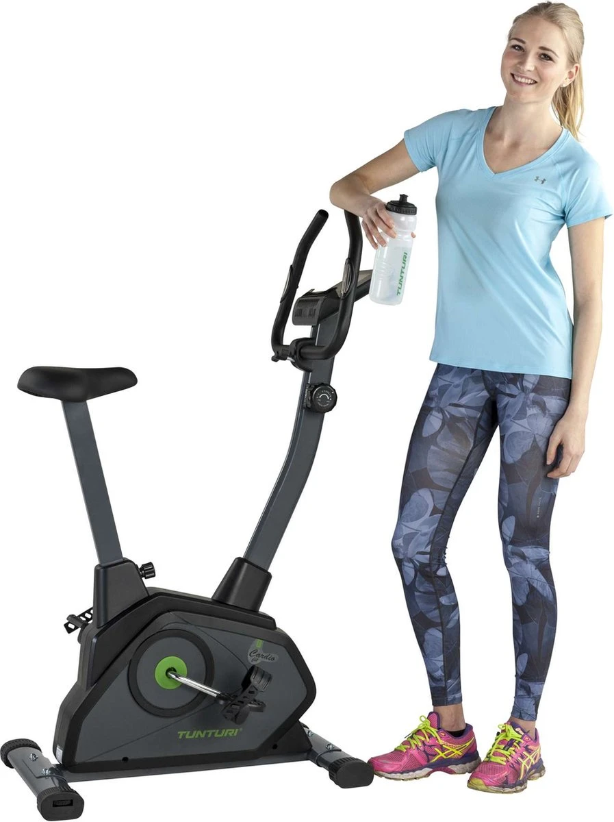 Tunturi Cardio Fit B35 Hometrainer - Fitnessfiets - 8 Weerstandsniveaus - Hartslagmonitor - Ergonomisch - Verstelbaar Stuur - Transportwielen 3 Tunturi Cardio Fit B35 Hometrainer - Fitnessfiets - 8 Weerstandsniveaus - Hartslagmonitor - Ergonomisch - Verstelbaar Stuur - Transportwielen - Afbeelding 3