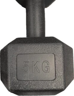 Merkloos Dumbbells Set - Fitness Set Van 2x 5kg - Zwart -FitForce Outlet Winkel 917x1200