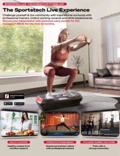 Sportstech Germany - 4D-trilplaat VP400 Met Uniek Gebogen Ontwerp -FitForce Outlet Winkel 923x1200 4