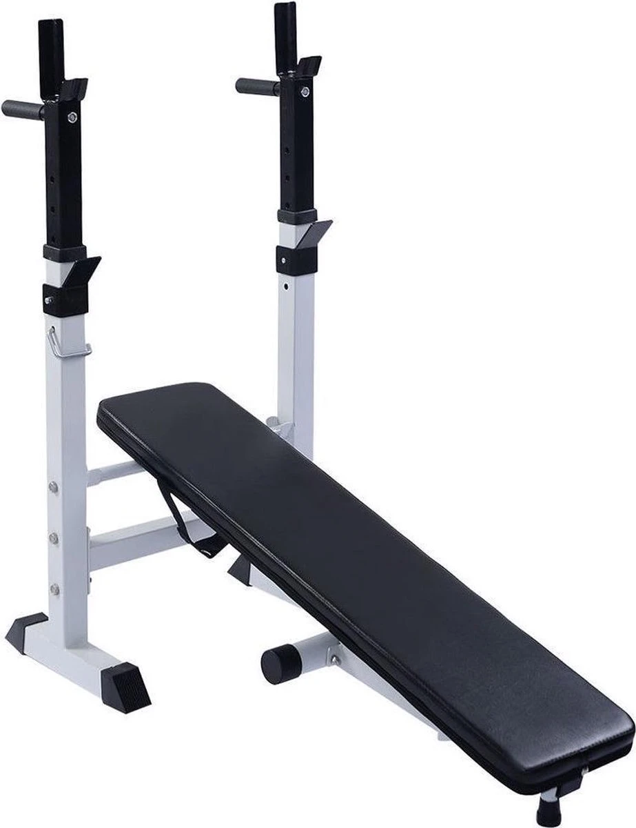 Trend24 - Physionics - Fitnessbank Met Haltersteunen 1 Trend24 - Physionics - Fitnessbank Met Haltersteunen