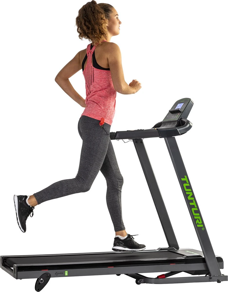 Tunturi Cardio Fit T35 Loopband Inklapbaar - Hardloopband Met 12 Trainingsprogramma's – Duidelijke Monitor – 0,8 - 16,0 Km/u 8 Tunturi Cardio Fit T35 Loopband Inklapbaar - Hardloopband Met 12 Trainingsprogramma's – Duidelijke Monitor – 0,8 - 16,0 Km/u - Afbeelding 8